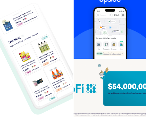 Earn Rewards for shopping, Finance and Multiple Income Streams cover photo collage