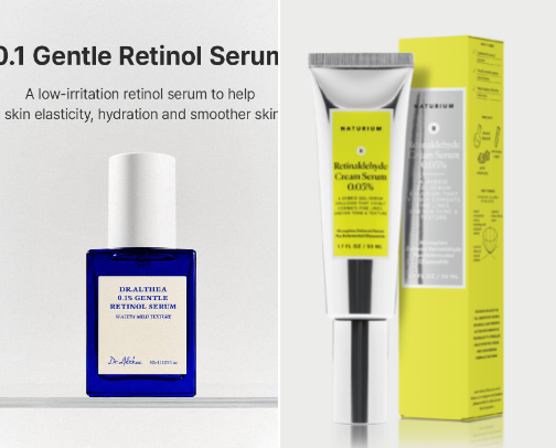 My current skin care routine with RETINOL for sensitive skin. cover photo collage