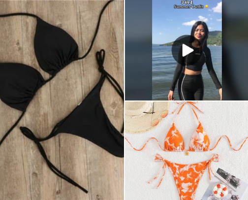 BEACH OOTD THIS SUMMER🔆 cover photo collage