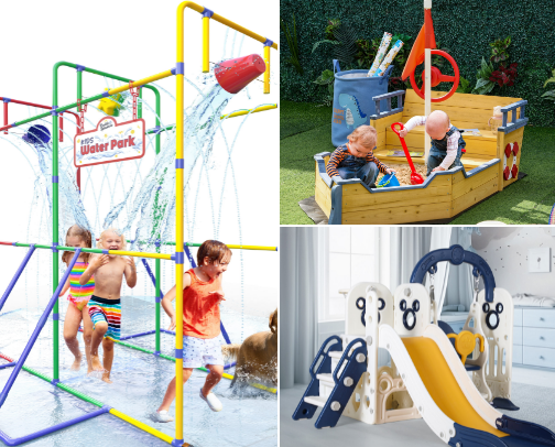 Activities For Active Kids- The Best Warm Weather Items For Your Little Ones cover photo collage