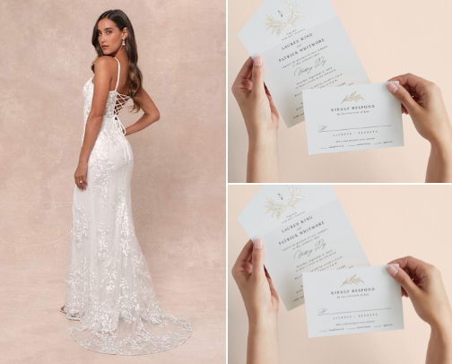 Weddings dresses cover photo collage