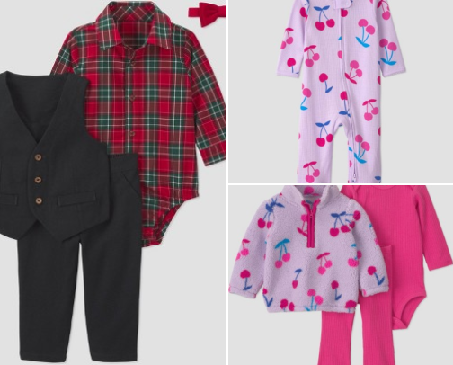 Baby’s clothes cover photo collage