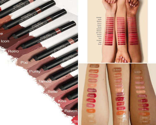 lip products cover photo collage