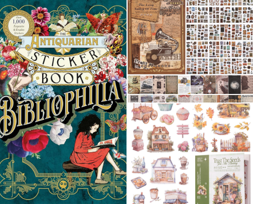 sticker book recommendation for journaling cover photo collage