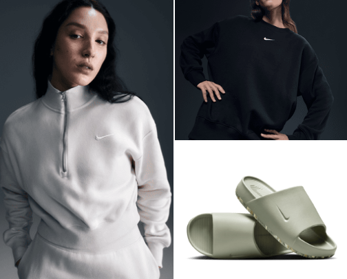 Woman/ sport-clothes and sneakers cover photo collage