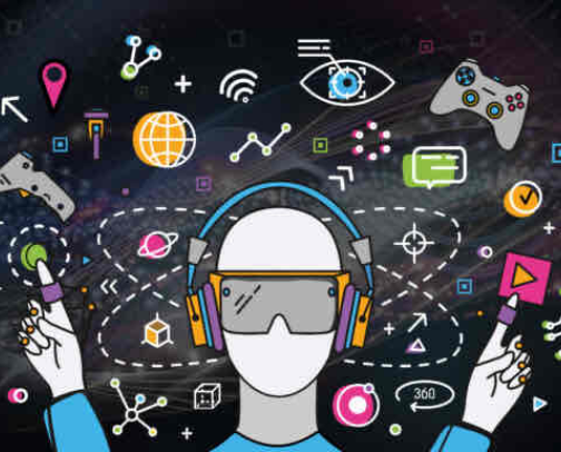 Technology cover photo collage