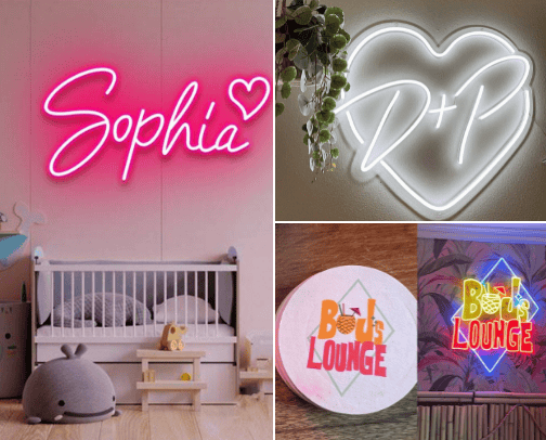 Neon Light Signs cover photo collage