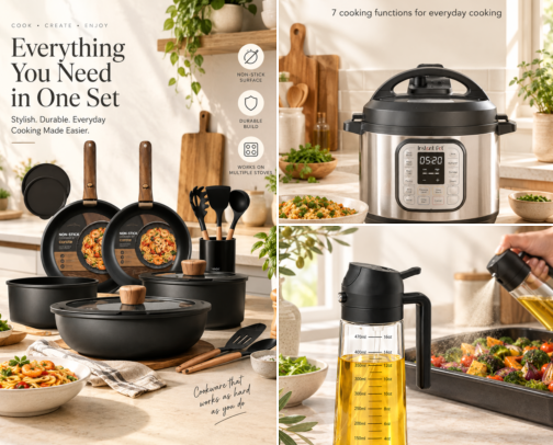 Cozy Home Finds cover photo collage