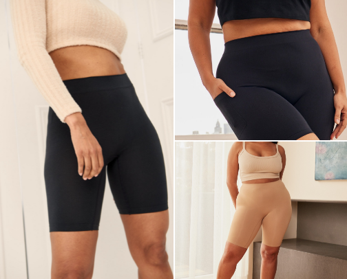 My Thigh Society shelf is all about pieces that move with me cover photo collage