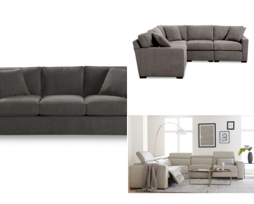 Beautiful and comfortable living room furniture cover photo collage