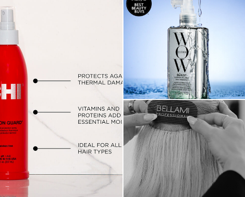Hair products cover photo collage