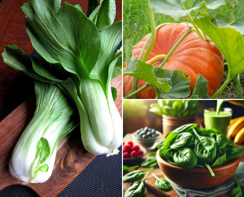Vegetables for Glowing Skin and Healthy Body cover photo collage