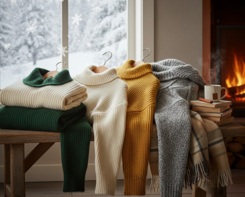 Cozy Winter Sweaters! cover photo collage