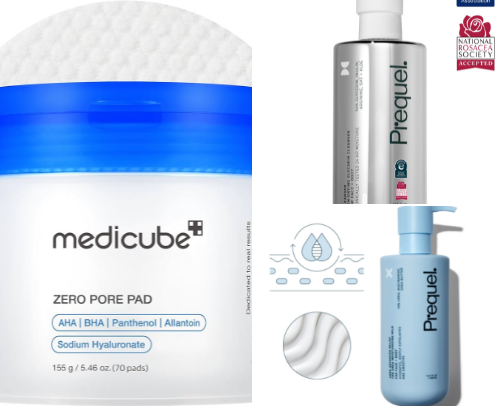 current skincare favorites cover photo collage