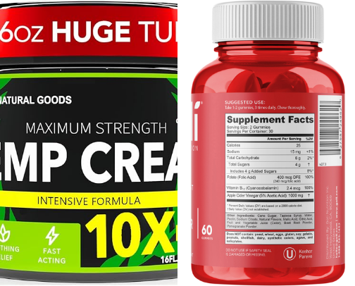 Vitamins and supplements cover photo collage