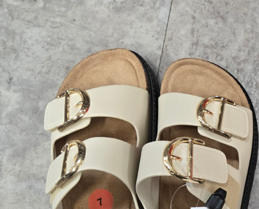 Practical and elegant sandals cover photo collage