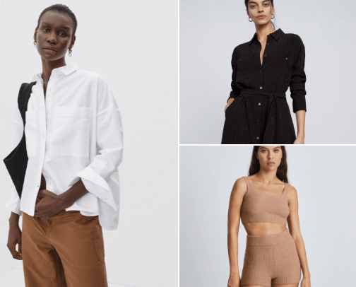 Everlane best products cover photo collage
