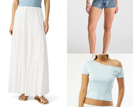 Summer clothing cover photo collage