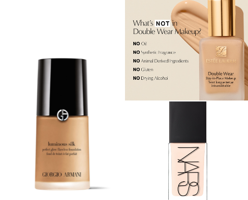 Cosmetics cover photo collage