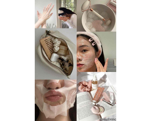 Skincare essentials cover photo collage