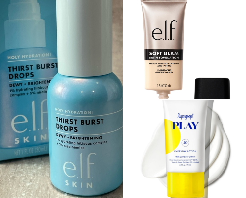 What’s in my makeup bag cover photo collage