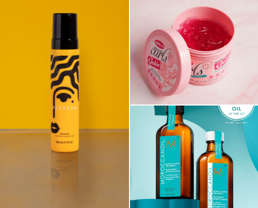 Hair products cover photo collage