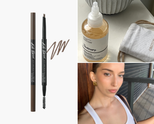 my clean girl beauty routine cover photo collage