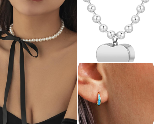 Soft Girl Aesthetic: Cute Jewelry from Amazon & Etsy cover photo collage