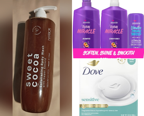 Shower Routine to Smell Like a Bakery on a Budget cover photo collage