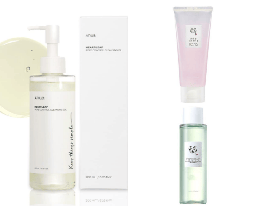 my perfect skincare routine ⭐️ cover photo collage