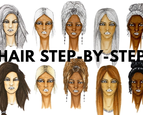 My Top 9 Copic Sketch Markers for Rendering Hair for my PaperDolls and Fashion Illustrations | Tutorial cover photo collage