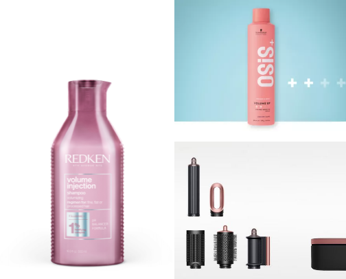 My go to's for fine/thin hair cover photo collage