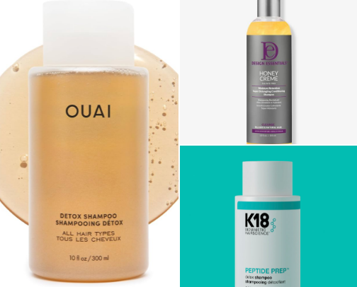 Straight natural washday routine cover photo collage