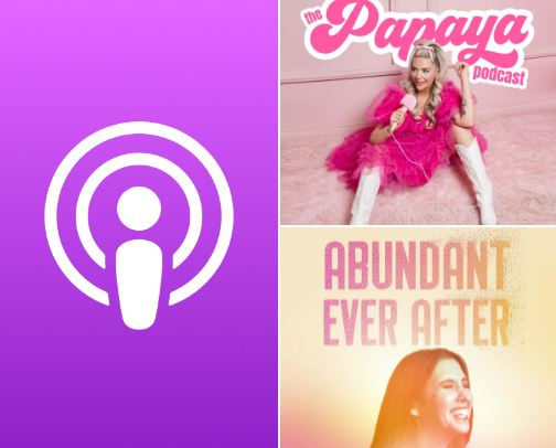 PODCASTS THAT ARE  WORTH OPENING YOUR EARS FOR! 👂 GET READY TO FIND MORE THAN YOU EVER THOUGHT YOU COULD EVER FIND IN A PODCAST. cover photo collage