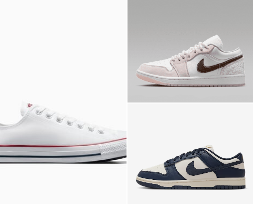 ⁠My top sneaker picks for the perfect streetwear look. Comfortable, trendy, and versatile.⁠ cover photo collage