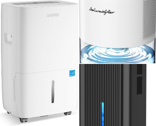 Best Dehumidifier on Amazon for Basement with Drain Hose and Pump cover photo collage
