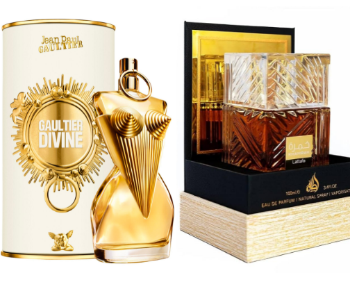 My divine parfum collection cover photo collage