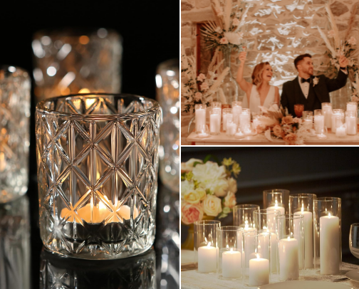 Candlelight Centerpieces cover photo collage