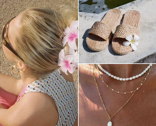 Girls, guide to a perfect holiday. cover photo collage