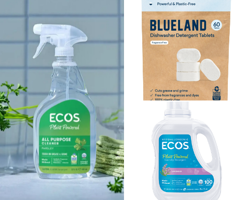 Non-Toxic Cleaning Products That I use and love cover photo collage