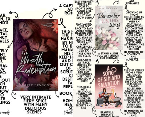 Enemies To Lovers Adult Romance Book Recommendations 📚 cover photo collage