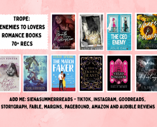 Enemies To Lovers Adult Romance Book Recommendations 📚 cover photo collage