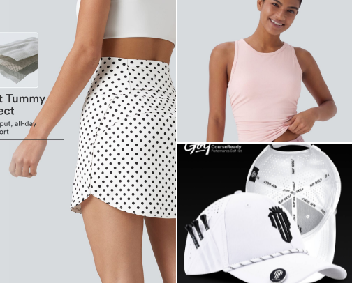 Because Golf is mostly about the outfit cover photo collage
