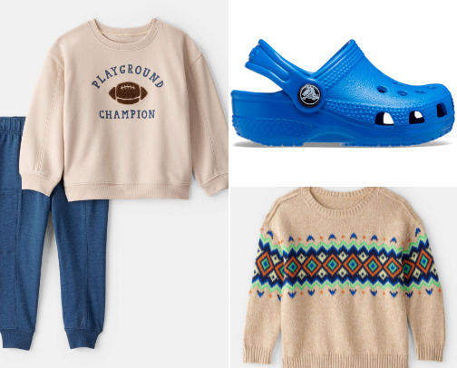 Toodler boys comfy outfits and essential cover photo collage