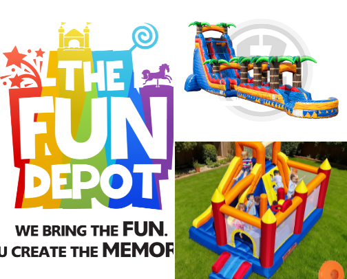 Backyard Bounce Houses for Kids cover photo collage