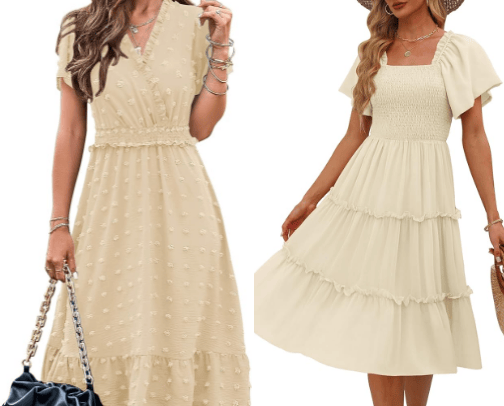 Women's summer dresses cover photo collage