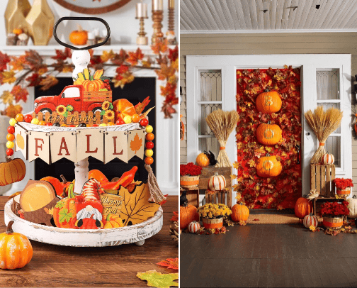 Fall decor cover photo collage
