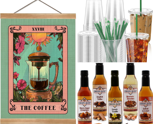✨At Home Coffee/Drink Station✨ cover photo collage