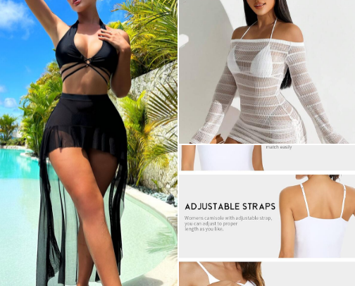 shein summer essentials cover photo collage