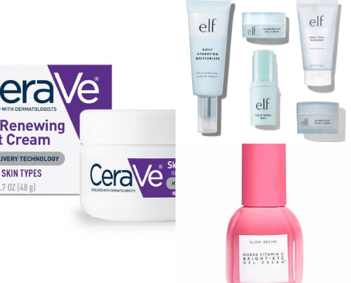 Skin care cover photo collage